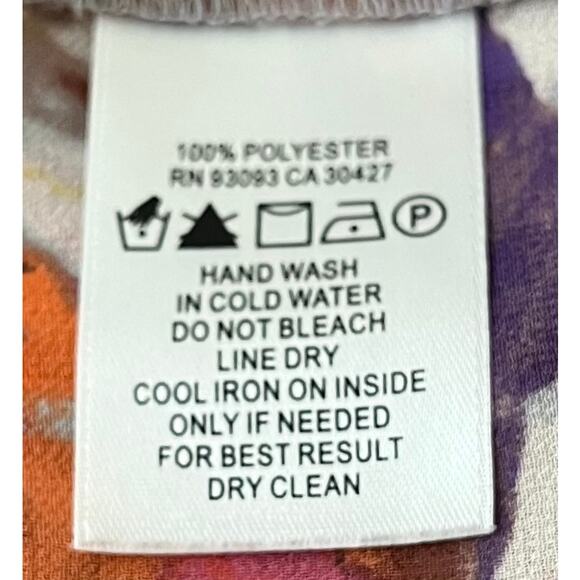 NIC+ZOE V-NECK LONG SLV TIE & KEYHOLE BLOUSE, WOMENS, XL, MULTICOLORED ABSTRACT - Picture 11 of 11